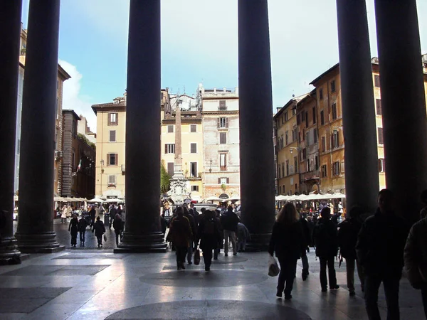 Besöka Pantheon Rom — Stockfoto