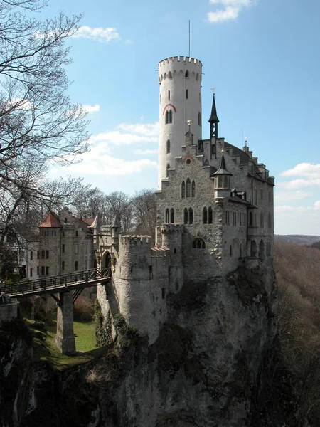 Bajkowy Zamek Koncepcja Podróży Architektury — Zdjęcie stockowe