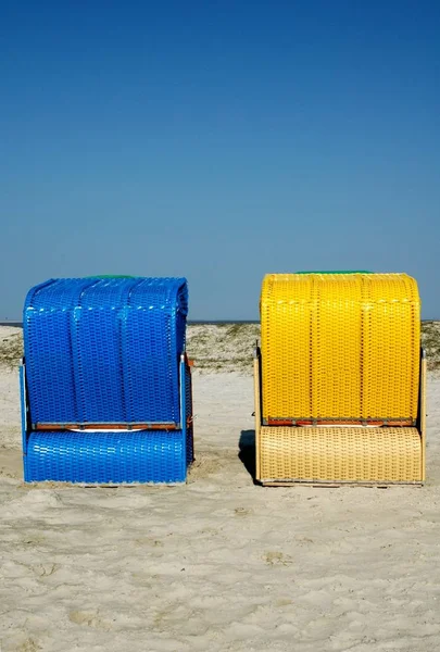Muebles Sillas Playa Balneario —  Fotos de Stock