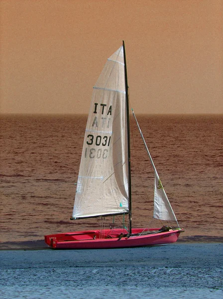 Boot Het Strand — Stockfoto