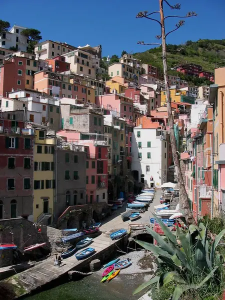 リオマジョーレ漁船 Cincqueterre — ストック写真