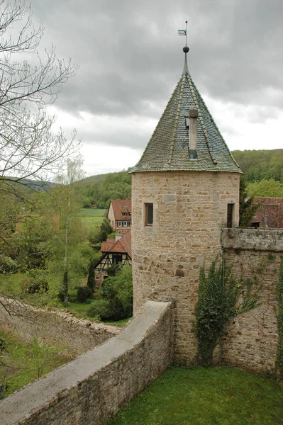 Malebný Pohled Krásnou Středověkou Pevnost Architektury — Stock fotografie