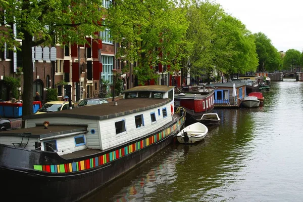 Kanál Most Amsterdamu — Stock fotografie