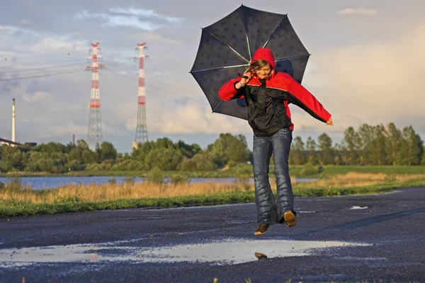 Spaß Regen — Stockfoto