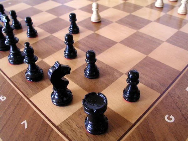 Στρατηγική Σκακιέρα Παιχνίδι Ανταγωνισμού — Φωτογραφία Αρχείου