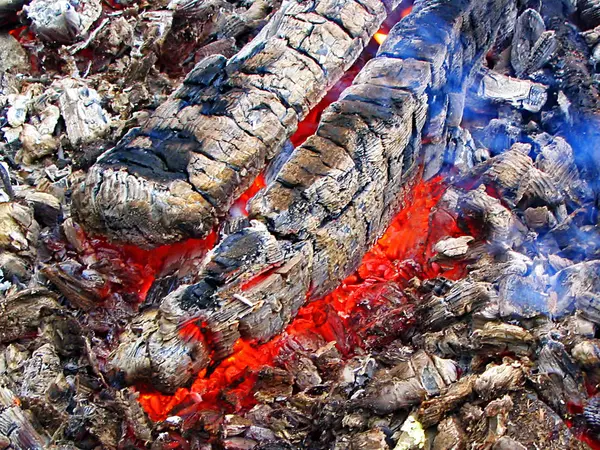 Chama Quente Fogo Vermelho Ardente — Fotografia de Stock