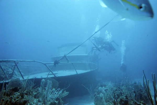 Barco Hundido Cayo Largo Cuba — Foto de Stock