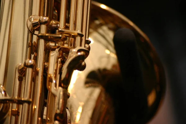 Saksofon Jazzowy Instrument Muzyczny — Zdjęcie stockowe