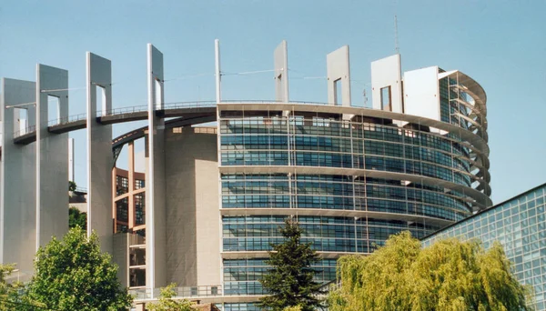 Strasbourg Parlamento Europeo Nuevo Edificio — Foto de Stock