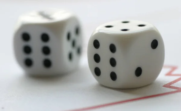 Gambling Dice Cubes Game Chance — Stock Photo, Image