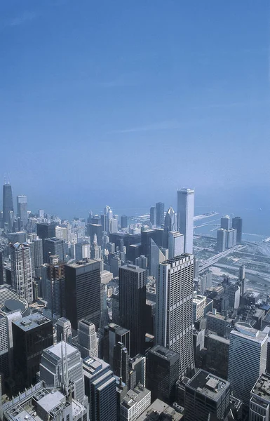 Θέα Από Τον Πύργο Σίαρς Στο Σικάγο Υπάρχουν Ακόμα Πολλές — Φωτογραφία Αρχείου