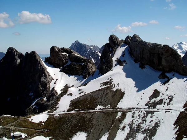 Alpes São Mais Alto Mais Extenso Sistema Cordilheira Que Encontra — Fotografia de Stock