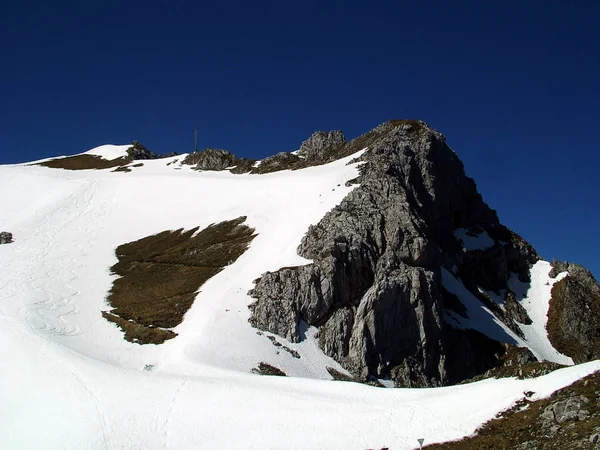 Vista Las Hermosas Montañas Los Alpes — Foto de Stock