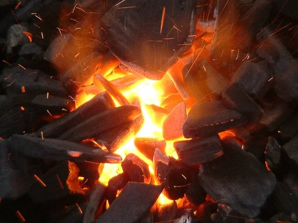 Płomień Ognia Ognisko Opałowe — Zdjęcie stockowe