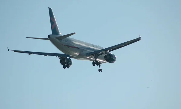 Avião Avião Transporte Aéreo — Fotografia de Stock