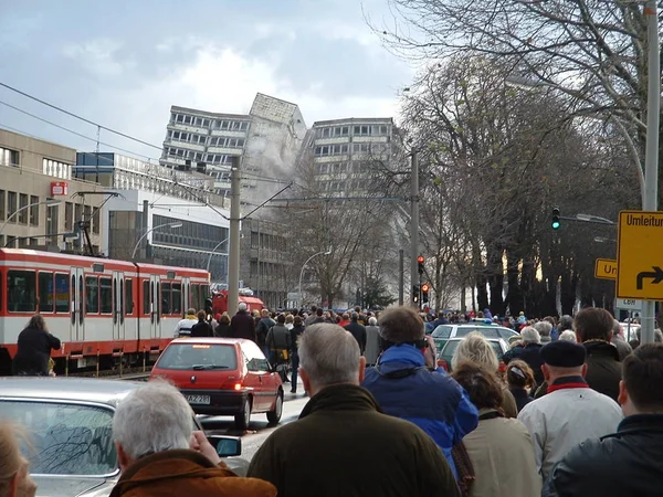 Volt Cdu Pártközpont Konrad Adenauer Haus Felrobbantása 2003 Bonnban — Stock Fotó