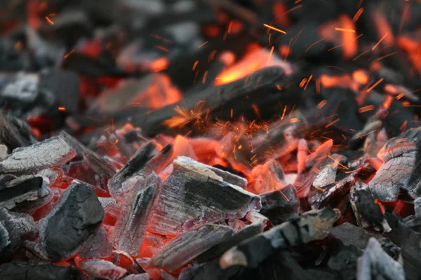 Falò Rosso Fiamma Fuoco — Foto Stock