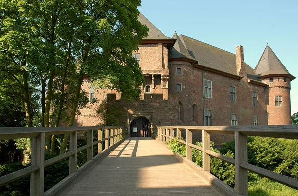 Burg Linn Krefeld Toegevoegd Met Een Fietstocht Nbrennw 18Mm Diafragma — Stockfoto