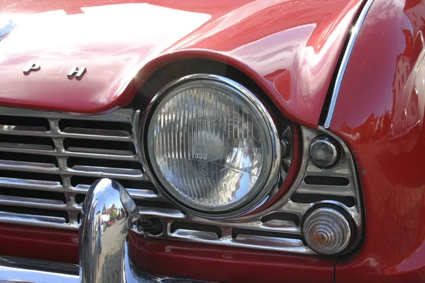 Close Red Car Headlight — Stock Photo, Image