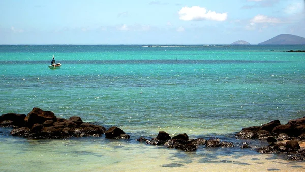 Mauritius Északi Részén Halászat Folytatódik Kamera Konica Minolta 420Z — Stock Fotó