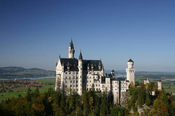 Neuschwanstein Slott Resor Och Arkitektur Koncept — Stockfoto