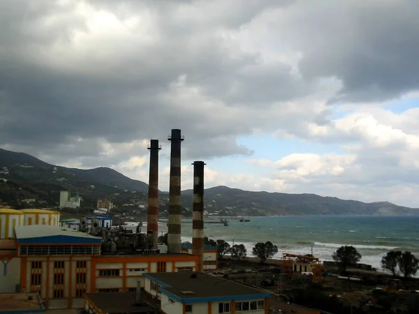 Ηλεκτροπαραγωγικός Σταθμός Στην Kreta2 — Φωτογραφία Αρχείου