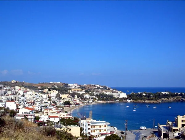 Agia Pelagia Pequeño Pueblo Pesquero Turístico Cuando Estuve Aquí Diciembre — Foto de Stock