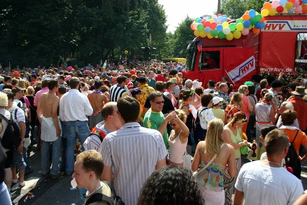 Multitud Gente Desfile — Foto de Stock