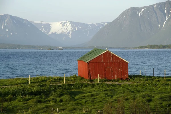 Eine Hütte Sortland Norwegen — Stockfoto