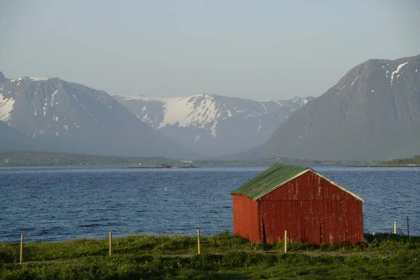 Eine Alte Hütte Sortland Norwegen — Stockfoto