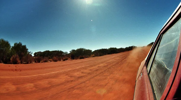 Road Western Australia Outback Nfisheye Nexposure 1500 — Stock Photo, Image