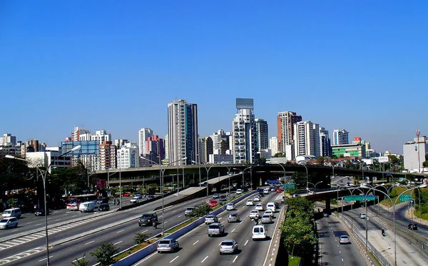 Vista Panorâmica Majestosa Cidade Urbana — Fotografia de Stock