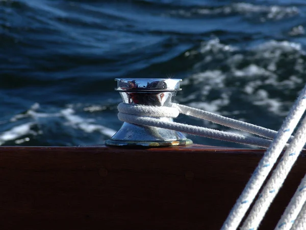Stor Resa Det Baltiska Havet Vinsch Vid Den Nordiska Folkbåten — Stockfoto