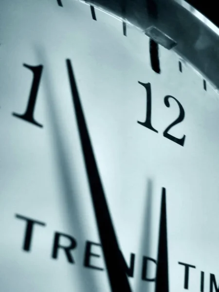 Closeup Clock Time Flow Concept — Stock Photo, Image