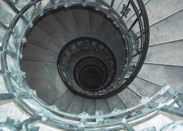 Spiral Staircase Construction Climbing Stairs — Stock Photo, Image