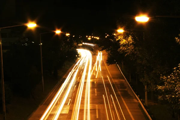 Straßenszene Einer Stadt — Stockfoto