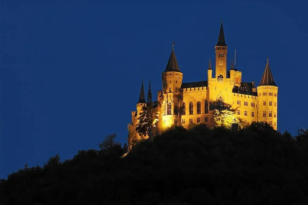 Hohenzollern Castle 8Sec 210Mm — Stock Photo, Image