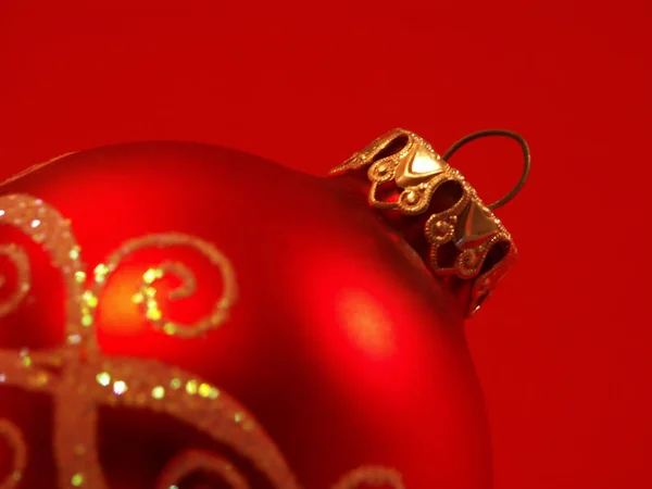 Closeup View Christmas Ball Holiday Decorations — Stock Photo, Image