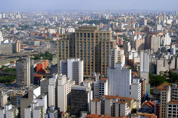 Vista Panorâmica Majestosa Cidade Urbana — Fotografia de Stock