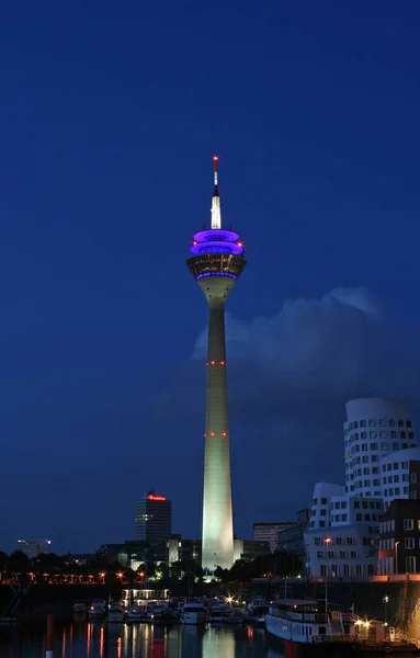 Rhine Tower Dsseldorf Media Harbour — Stock Photo, Image