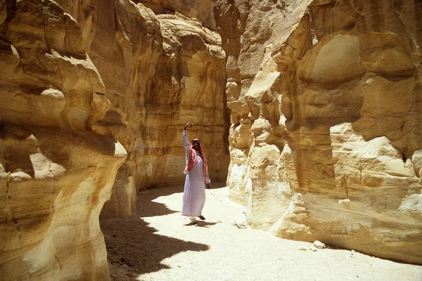 Tenda Turistica Nella Città Petra — Foto Stock