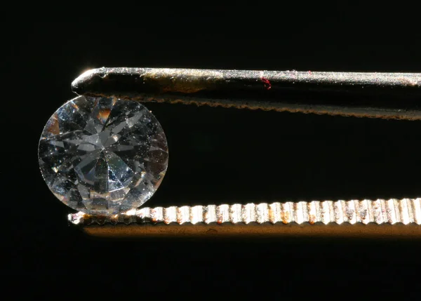Macro Shot Large Diamond Ring — Stock Photo, Image