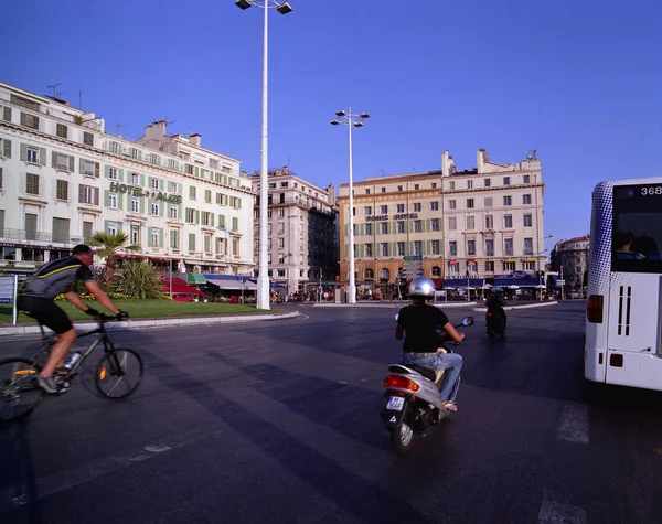 Památník Marseille Přístavní Město — Stock fotografie