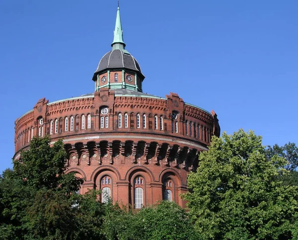 Uma Torre Água Antiga Darmstadt — Fotografia de Stock