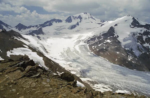 Weisskugel 3738M Con Hintereisferner — Foto Stock