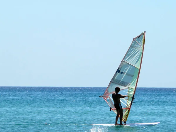 Letní Vodní Sporty Windsurfing — Stock fotografie