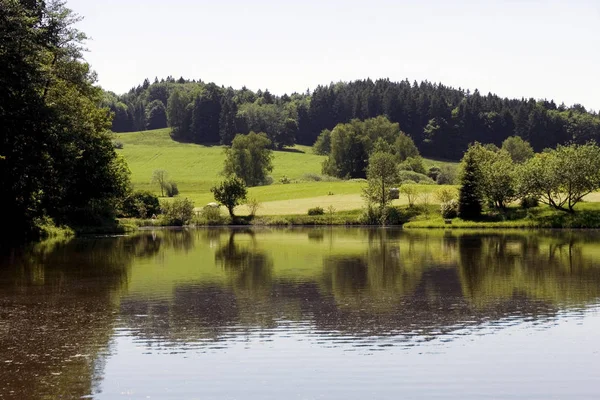Βαυαρική Όμορφη Χερσαία Περιοχή Της Γερμανίας — Φωτογραφία Αρχείου
