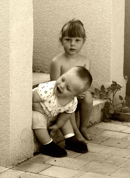 Típicamente Hijo Apenas Minutos Nuevo Amigo Que Pasa Después Siguiente — Foto de Stock