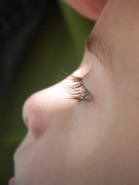 Closeup Portrait Cute Child — Stock Photo, Image