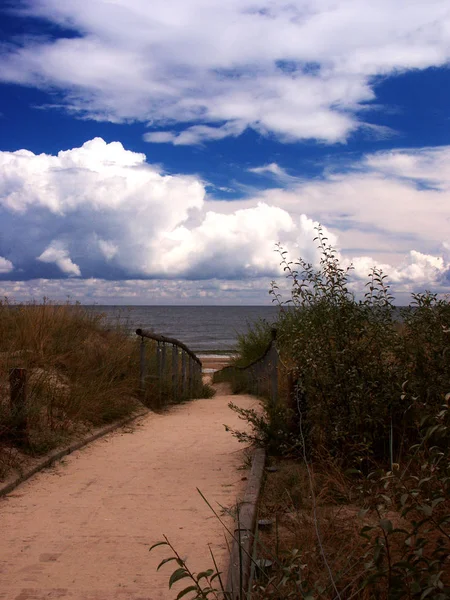 Entstand August 2005 Strand Von Heringsdorf — Stockfoto